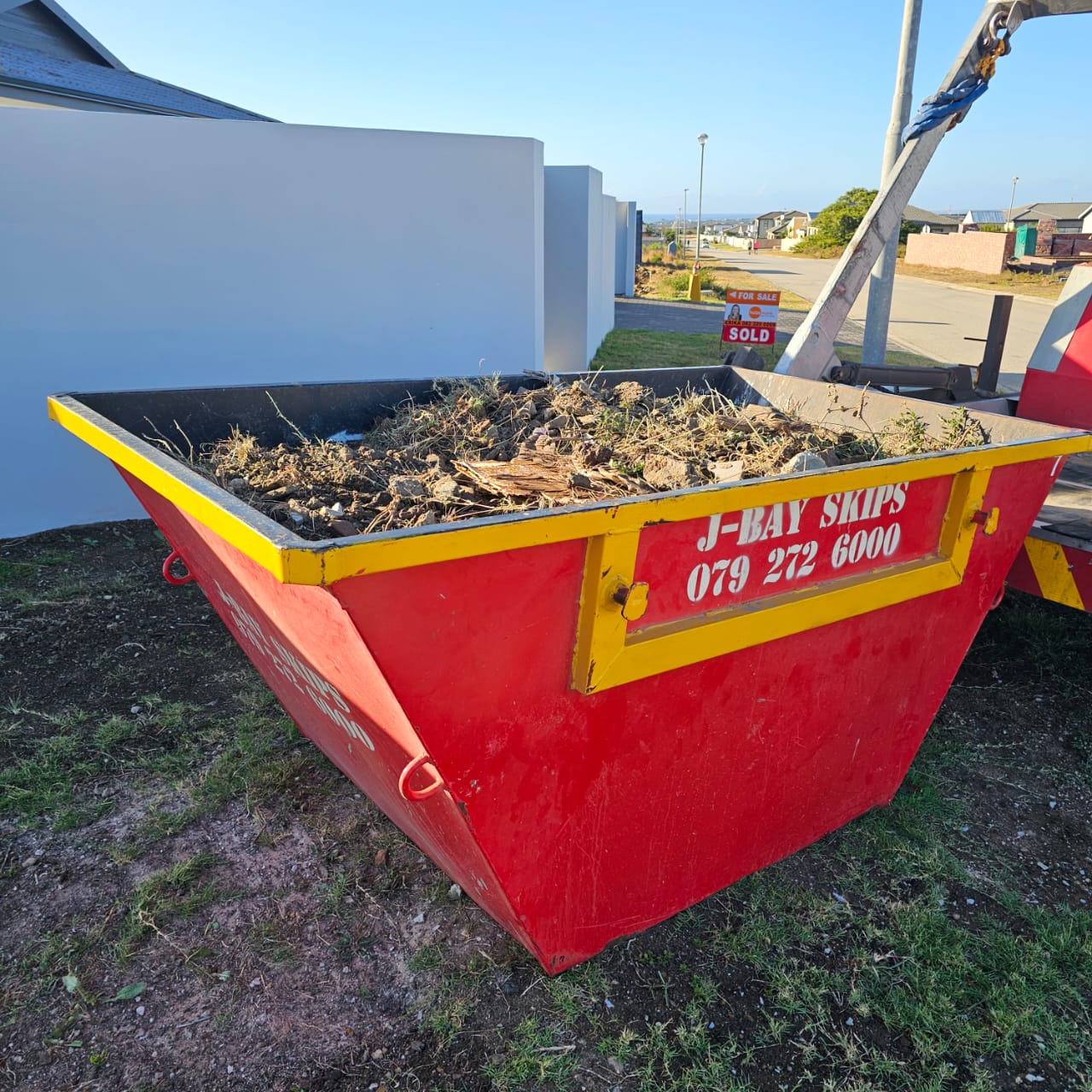 Skip bin waste removal